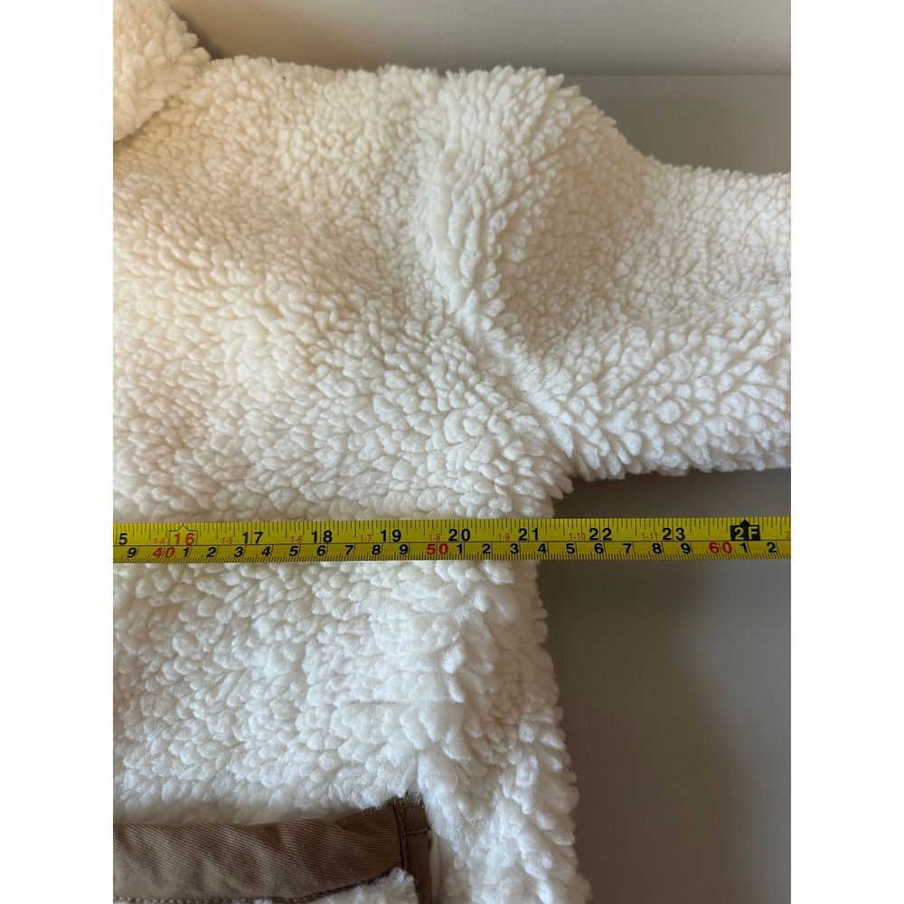 J. Crew Sherpa Lady Fleece Jacket in Ivory | Size Small - Picture 5 of 6